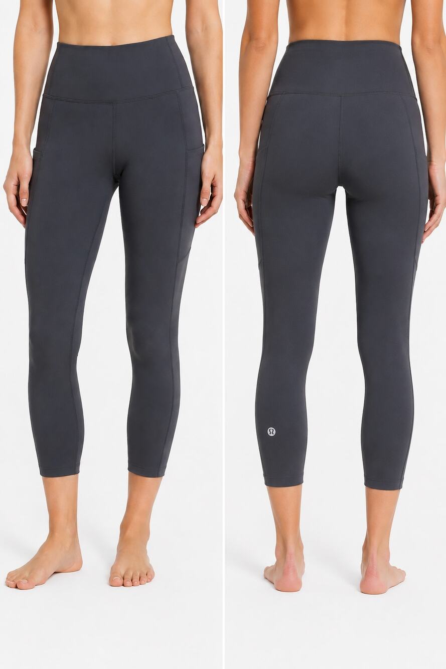 Lululemon Fast & Free Crop II Leggings Gray Size 10